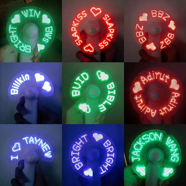 3 (1) พัดลม LED พัดลมเชียร์ คอนเสิร์ต สั่งทำตามแบบ